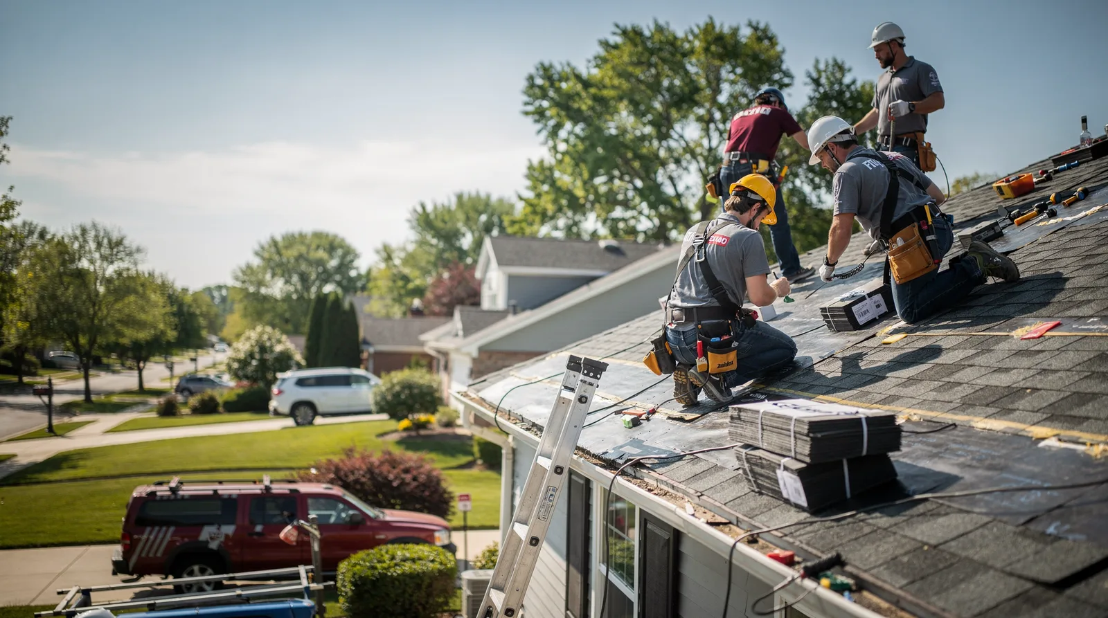 Roof Repair in Brighton, IL around you